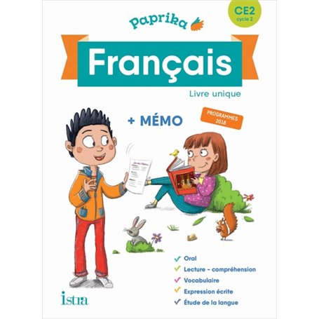 Paprika Français CE2 - Edition France - Livre élève - Ed. 2019