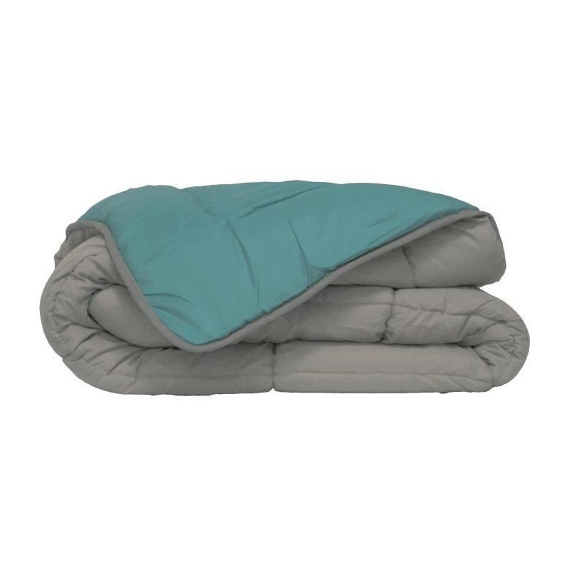 Couette Poyet Motte Gris Vert 200 x 200 cm 400 g /m²