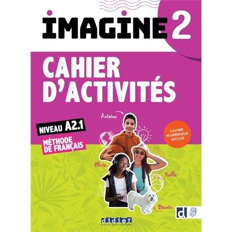 Imagine 2 - Niv. A2.1 - Cahier + cahier numérique + didierfle.app