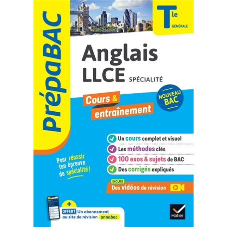 Prépabac Anglais LLCE Tle générale (spécialité) - Bac 2024