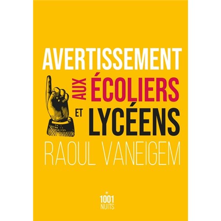 Avertissement aux écoliers et lycéens