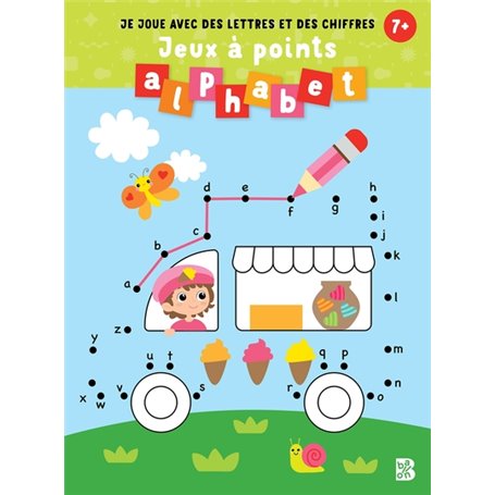 Je joue avec des lettres et des chiffres - Jeux à points l'alphabet