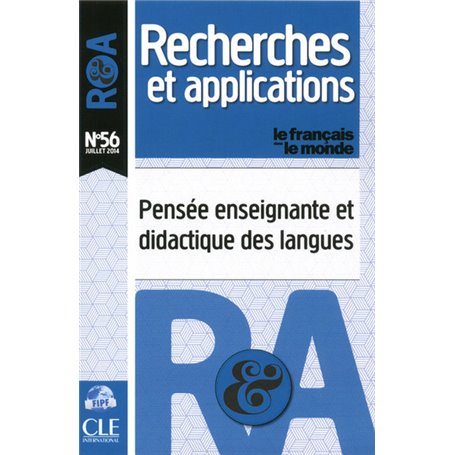Pensee enseignante et didactique des langues - recherches et applications