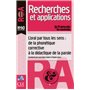 Recherches et applications no 60