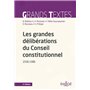 Les grandes délibérations du Conseil constitutionnel 1958-1986. 2e éd.