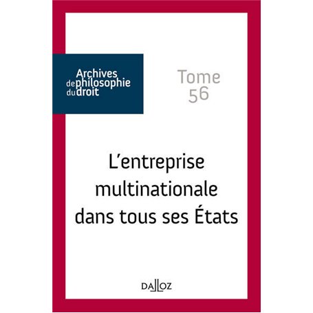 L'entreprise multinationale dans tous ses États - Tome 56