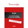 Textes RGPD + Loi informatique et libertés de 1978 modifiée - Protection des données