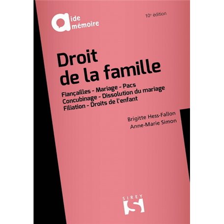 Droit de la famille. 10e éd.