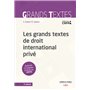 Les grands textes de droit international privé 5ed