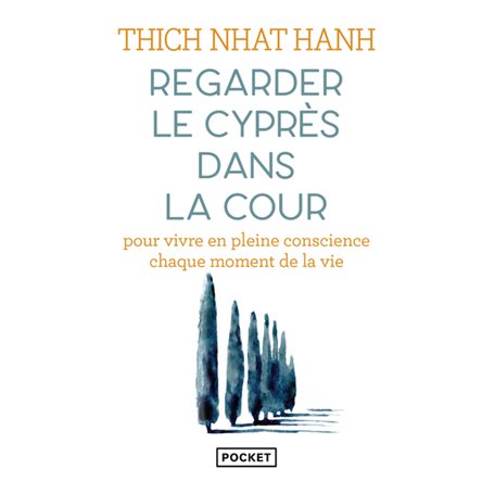 Regarder le cyprès dans la cour