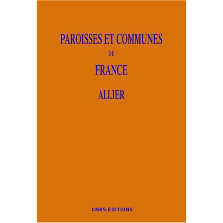 Paroisses et communes de France - L'Allier