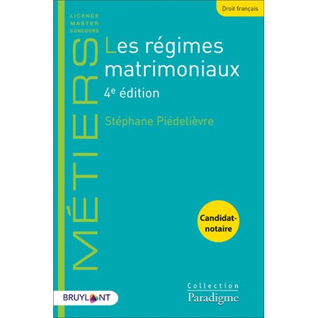 Les régimes matrimoniaux