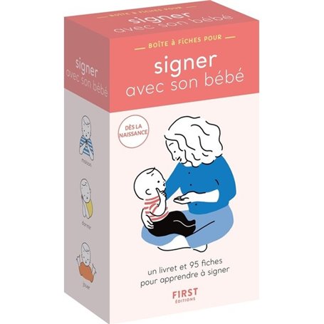 Boîte à fiches signer avec son bébé