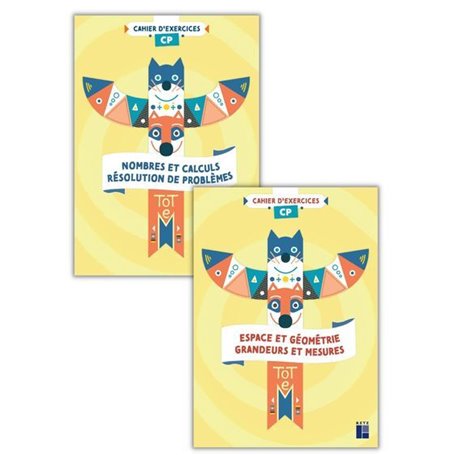 Totem Mathématiques CP - Cahiers d'exercices 2 volumes - numération + géométrie