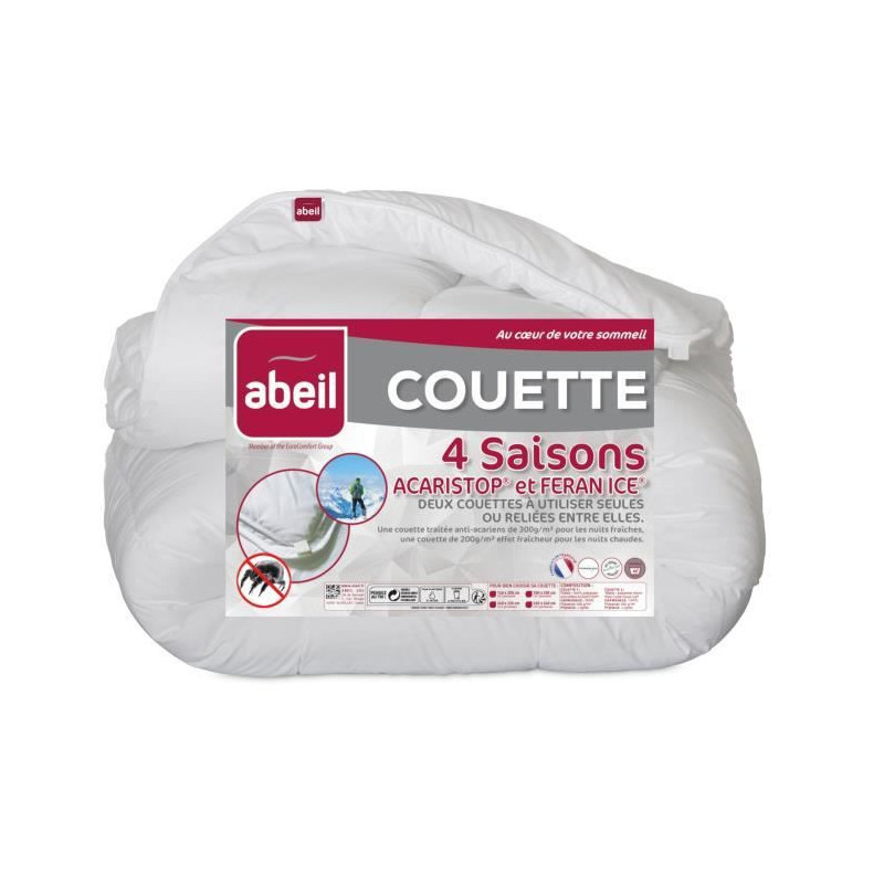 Remplissage de couette Abeil 4 Seasons Anti-mites 300 g/m² 220 x 240 cm