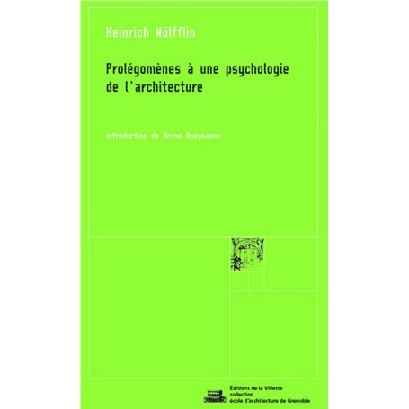 Prolégomènes à une psychologie de l'architecture