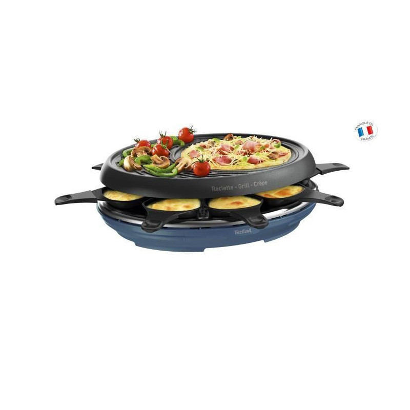 Tefal Colormania Aqua raclette 8 personne(s) Noir