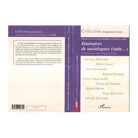 Itinéraires de sociologues (suite...)