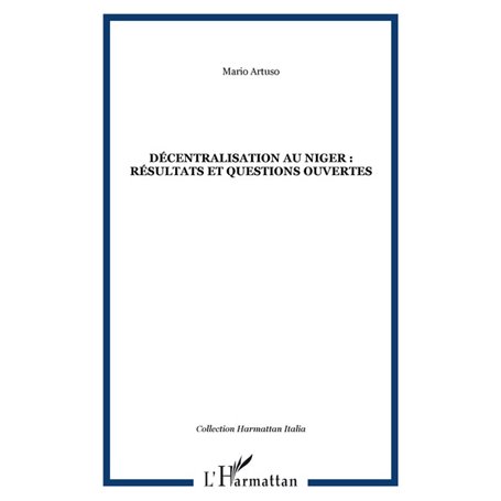 Décentralisation au Niger : résultats et questions ouvertes