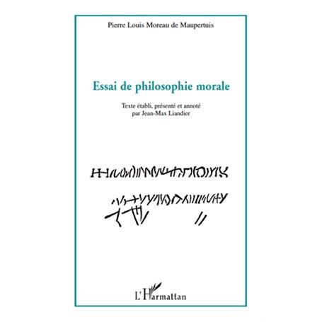 Essai de philosophie morale