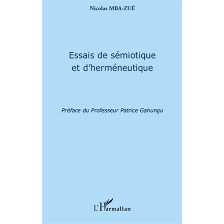 Essais de sémiotique et d'herméneutique
