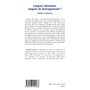 Langues nationales, langues de développement ?