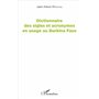 Dictionnaire des sigles et acronymes en usage au Burkina Faso