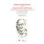 Bibliographie de Giovanni Dotoli, poète bilingue de langue française et italienne et critique de la poésie