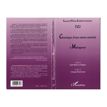 CHRONIQUE D'UNE SAISON CARCÉRALE À MADAGASCAR