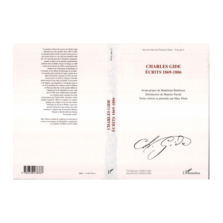 CHARLES GIDE ECRITS 1869-1886