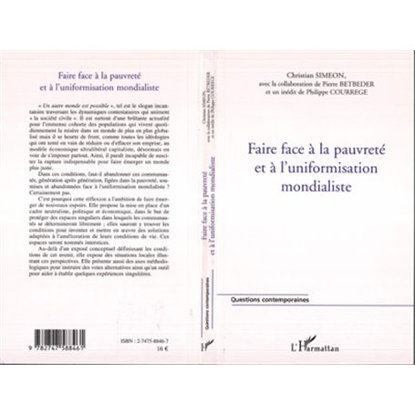 Faire face à la pauvreté et à l'uniformisation mondialiste