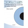 L'apprentissage de la lecture en langue seconde