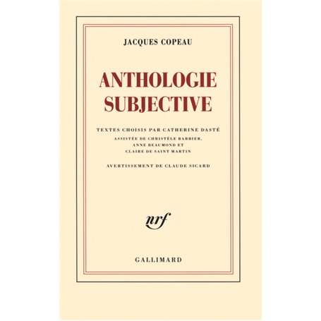 Anthologie subjective