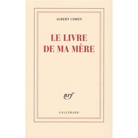 Le Livre de ma mère