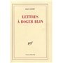 Lettres à Roger Blin