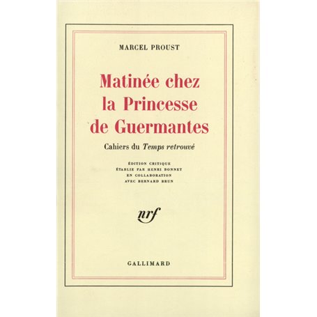 Matinée chez la Princesse de Guermantes