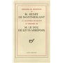 Discours de réception à l'Académie française et réponse du duc de Lévis Mirepoix