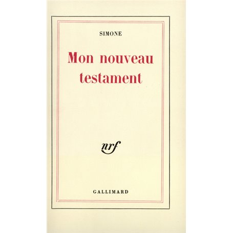 Mon nouveau testament