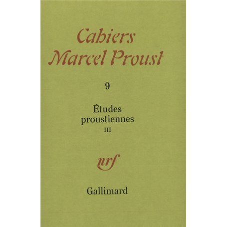 Études proustiennes