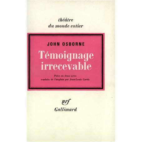 Témoignage irrecevable