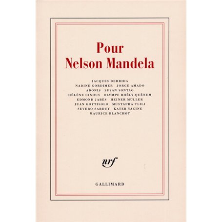 Pour Nelson Mandela