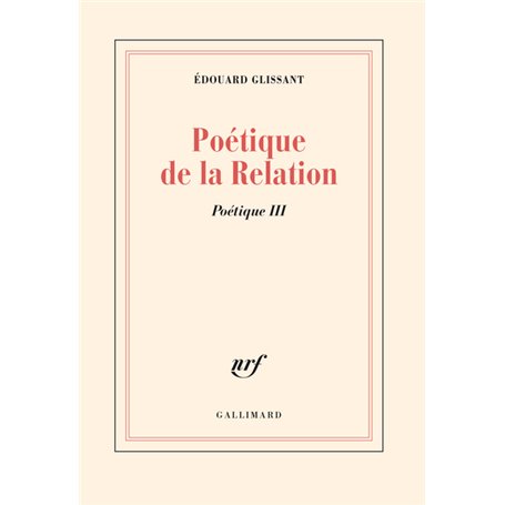 Poétique de la Relation