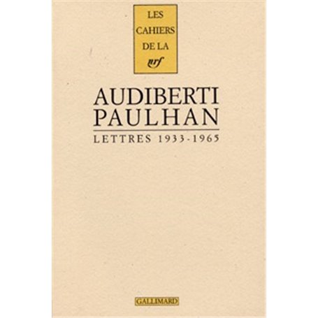 Lettres à Jean Paulhan