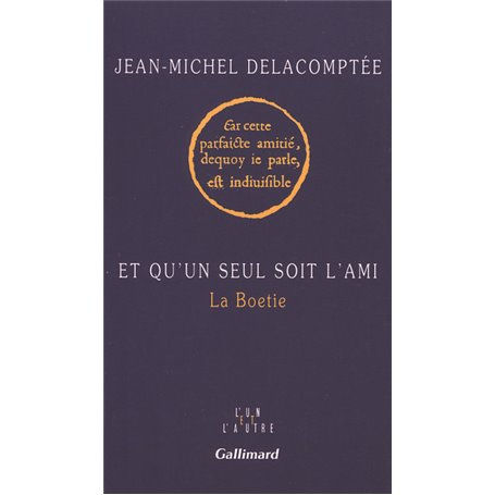 Et qu'un seul soit l'ami