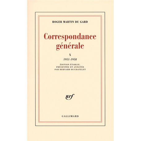 Correspondance générale