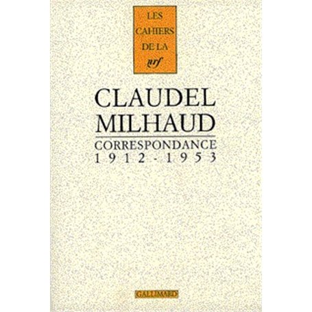 Correspondance avec Darius Milhaud