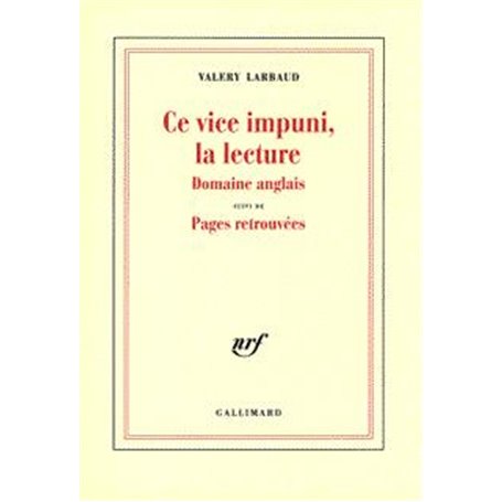 Ce vice impuni, la lecture