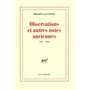 Observations et autres notes anciennes