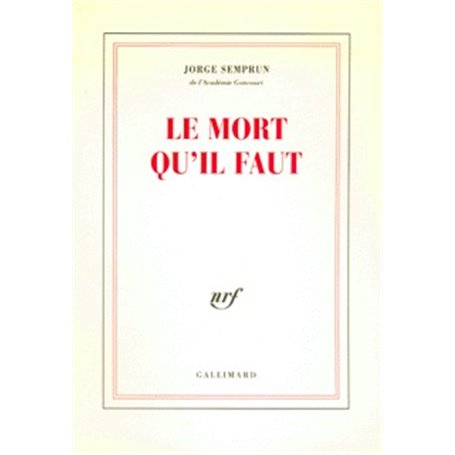 Le Mort qu'il faut