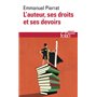 L'auteur, ses droits et ses devoirs